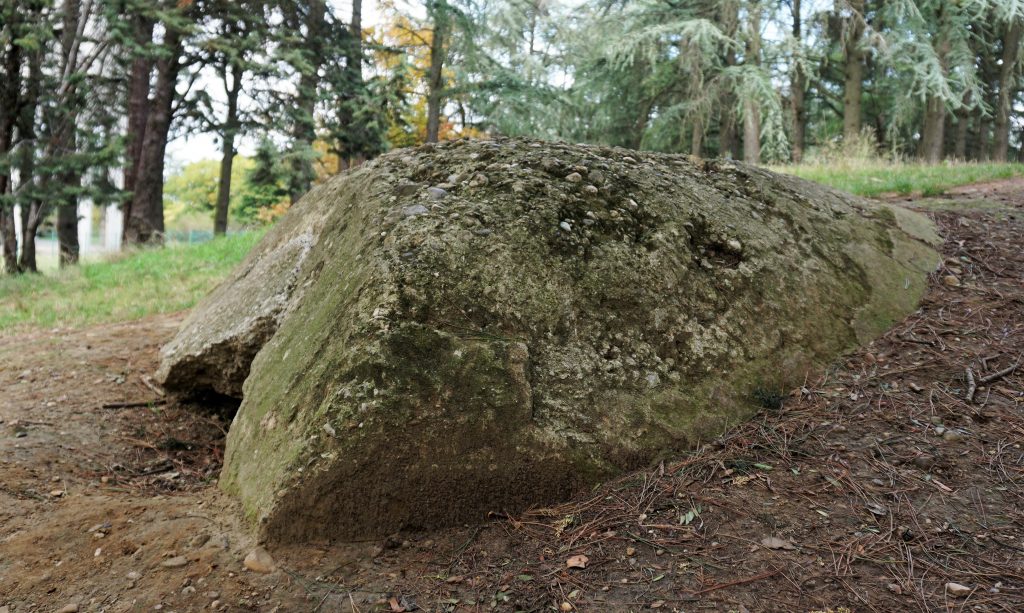 Vestige de la batterie annexe de Parilly dans le parc de Parilly.