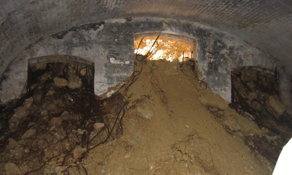 Intérieur de la batterie annexe de Parilly