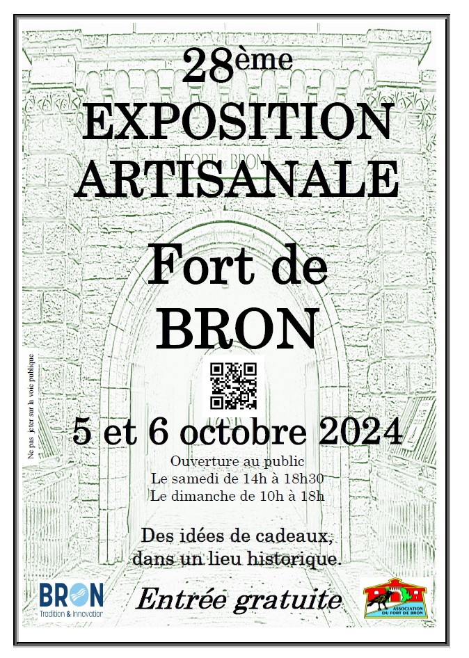 Affiche de l'exposition artisanale du Fort de Bron