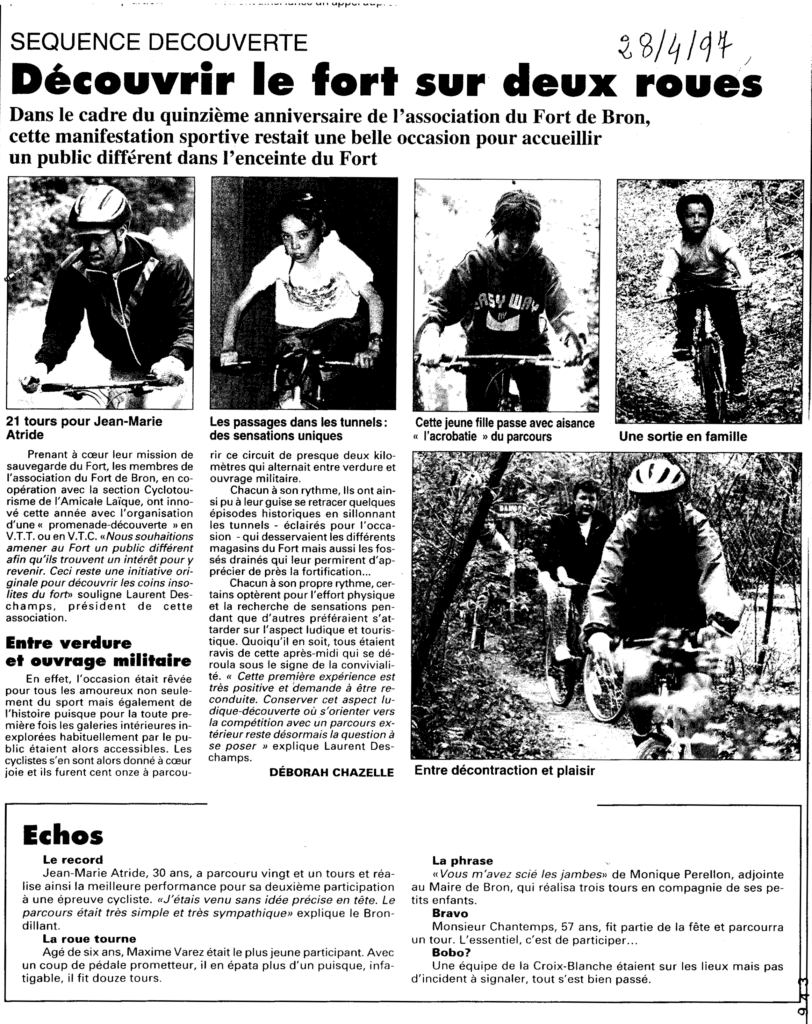 1997 Cyclisme au Fort de Bron