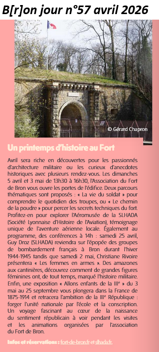 Le fort de Bron dans le Bronjour d(avril 2026
